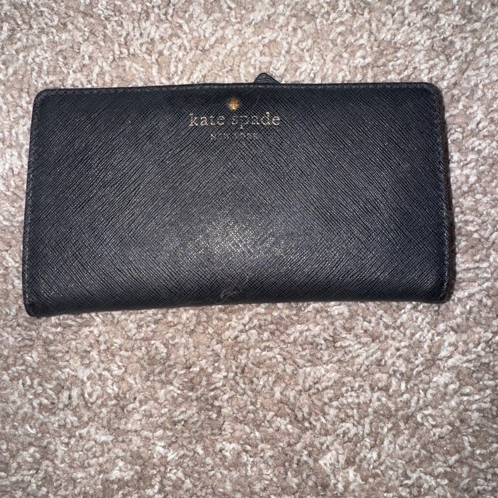 Kate Spade Madison Slim Black Wallet